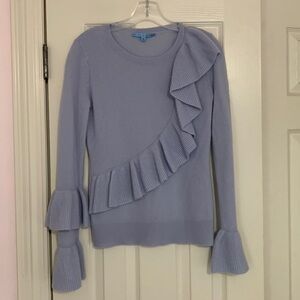 ANTONIO MELANI Lavender Ruffle Sweater